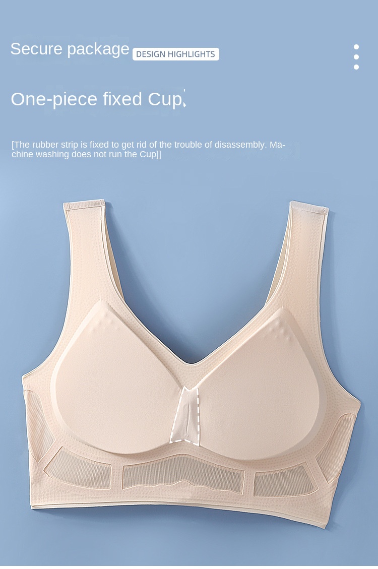 Breathable Backless Wireless Bra