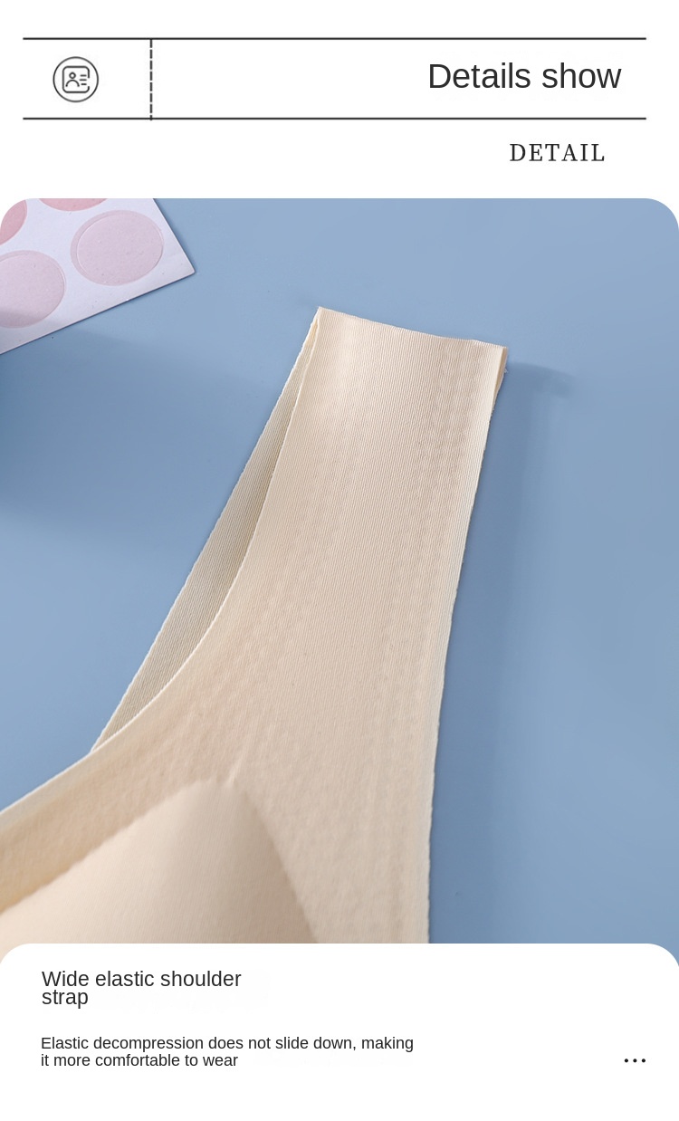 Breathable Backless Wireless Bra