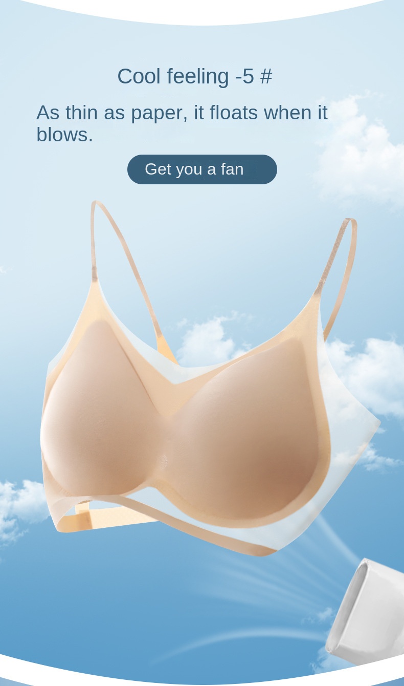 Summer Silk Thin Seamless Bra