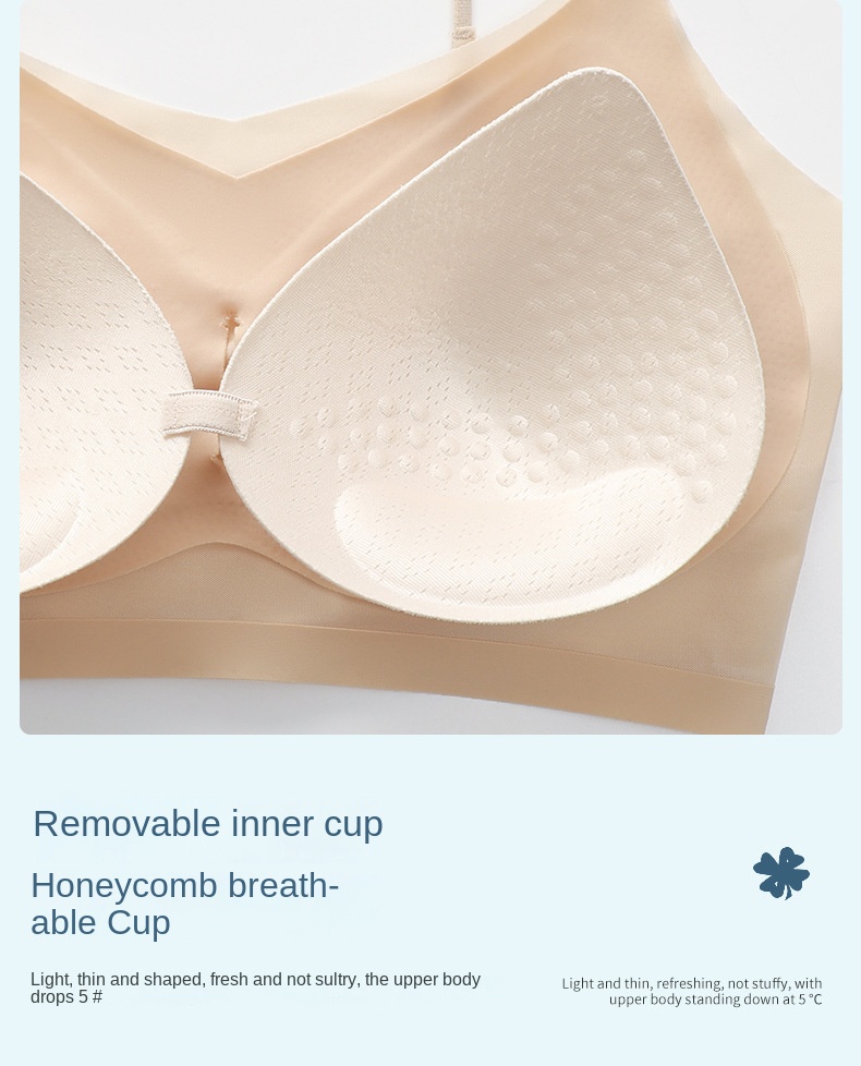 Summer Silk Thin Seamless Bra