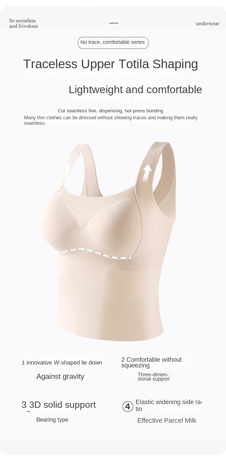 Shoulder Slimming Long Cami Tank Top