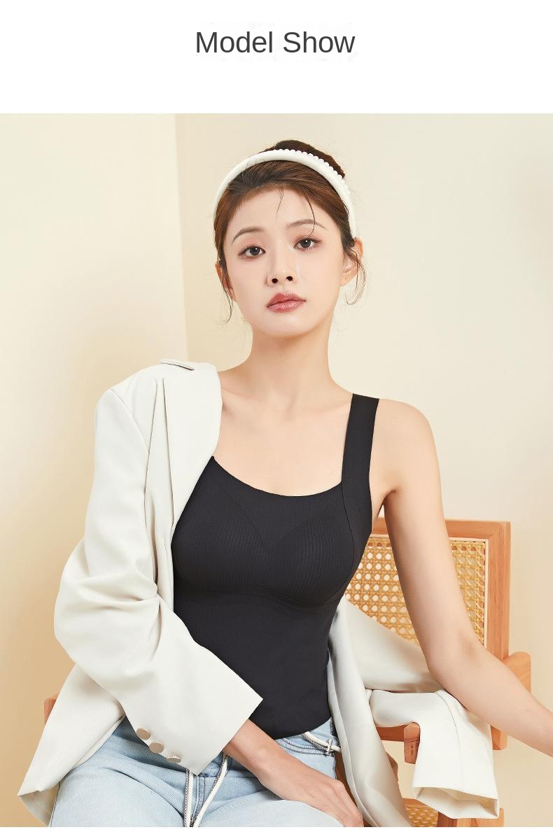 Shoulder Slimming Long Cami Tank Top