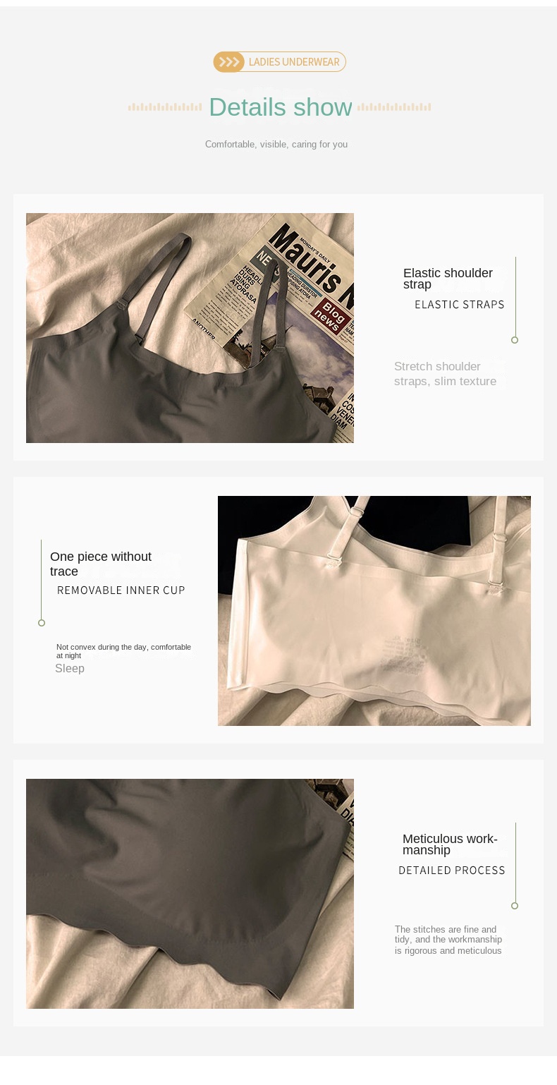 Invisible Sports Backless Bra Camisole