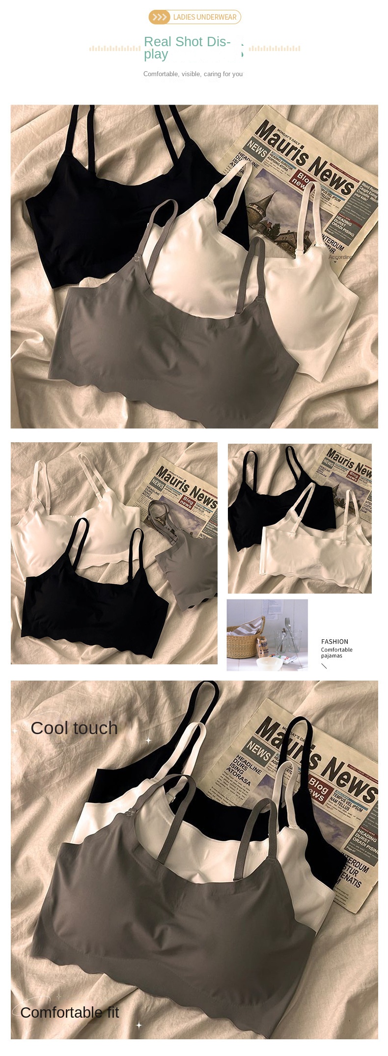 Invisible Sports Backless Bra Camisole