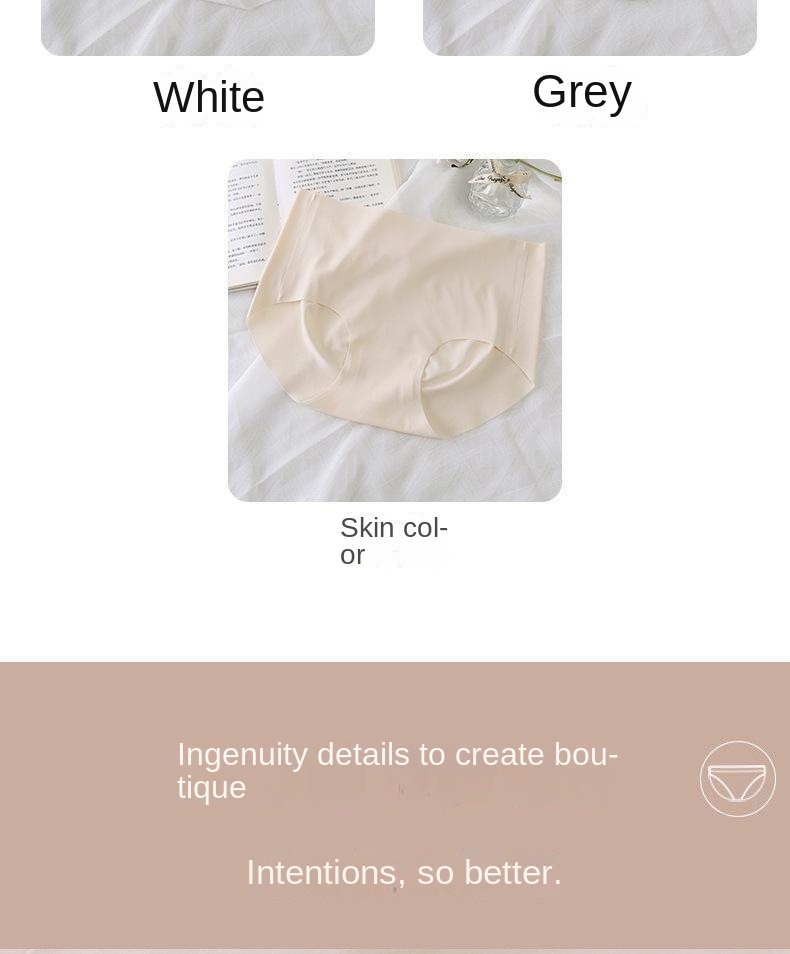Seamless Peach Bottom Cotton Panties