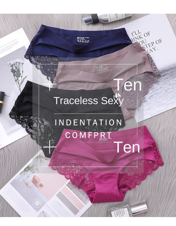 Seamless Lace Cotton Underwear