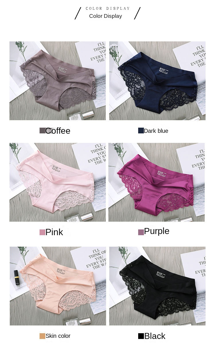 Seamless Lace Cotton Underwear