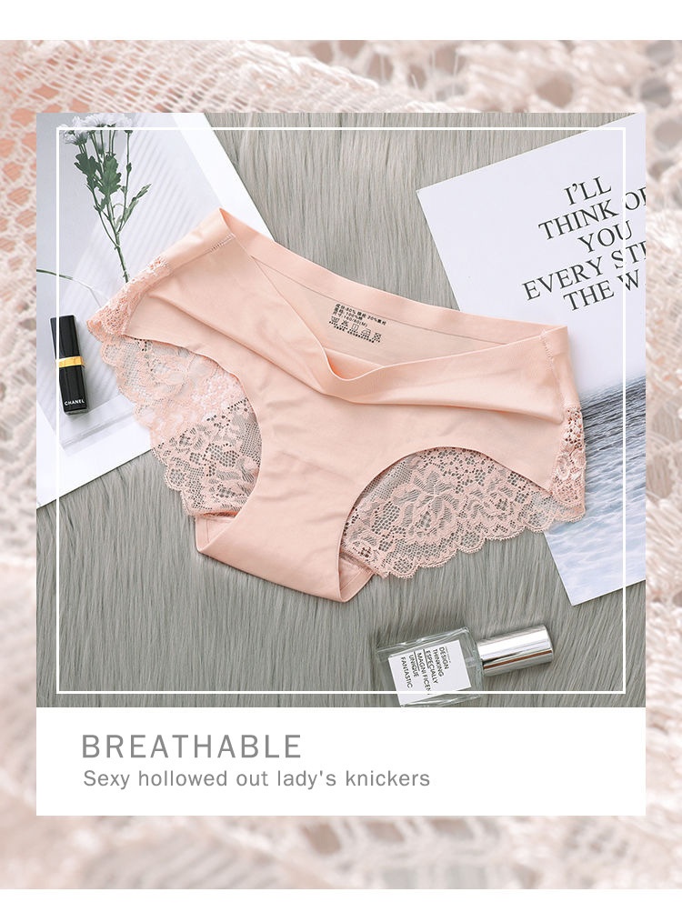 Seamless Lace Cotton Underwear