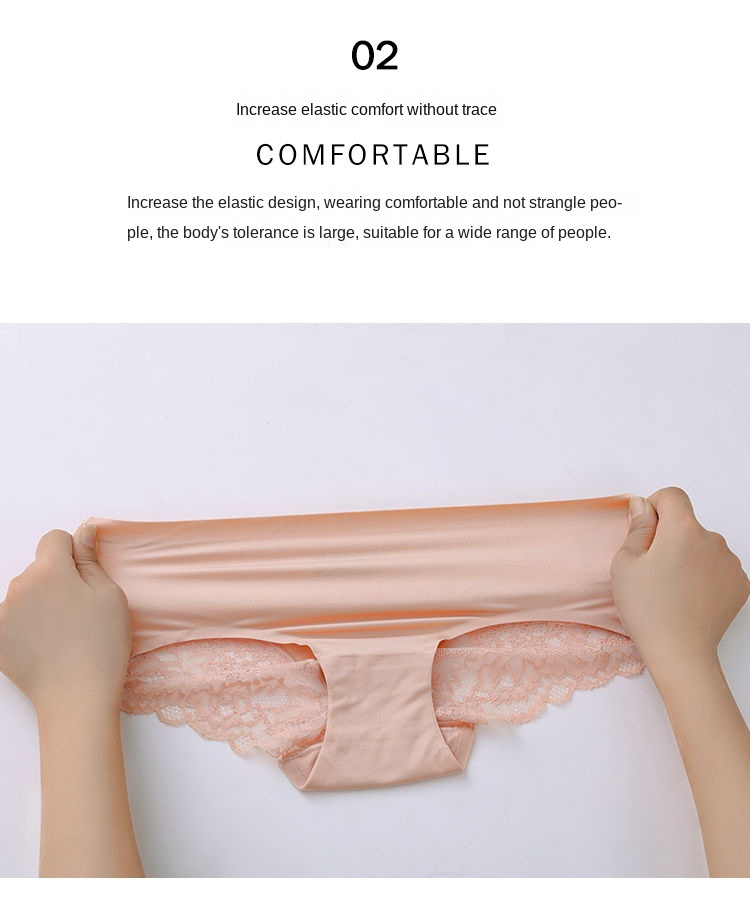 Seamless Lace Cotton Underwear