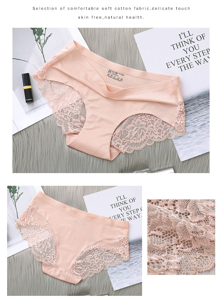 Seamless Lace Cotton Underwear