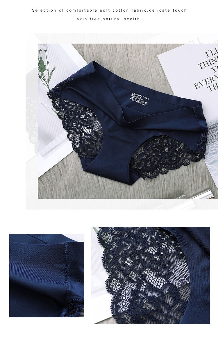 Seamless Lace Cotton Underwear