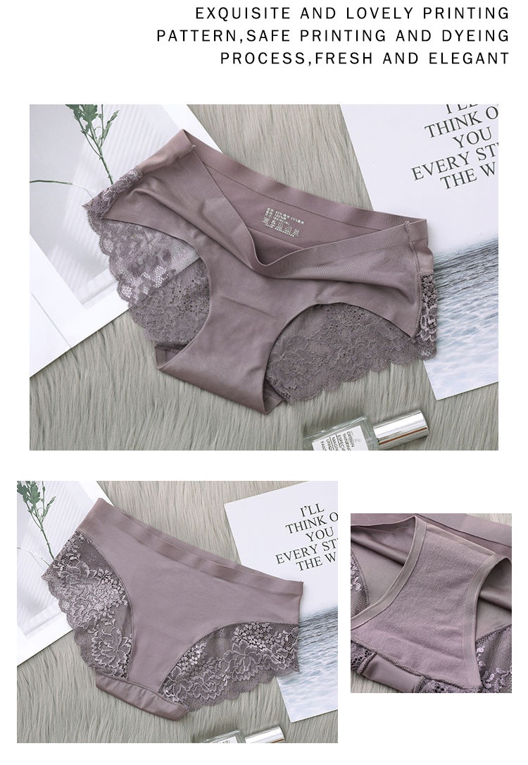 Seamless Lace Cotton Underwear