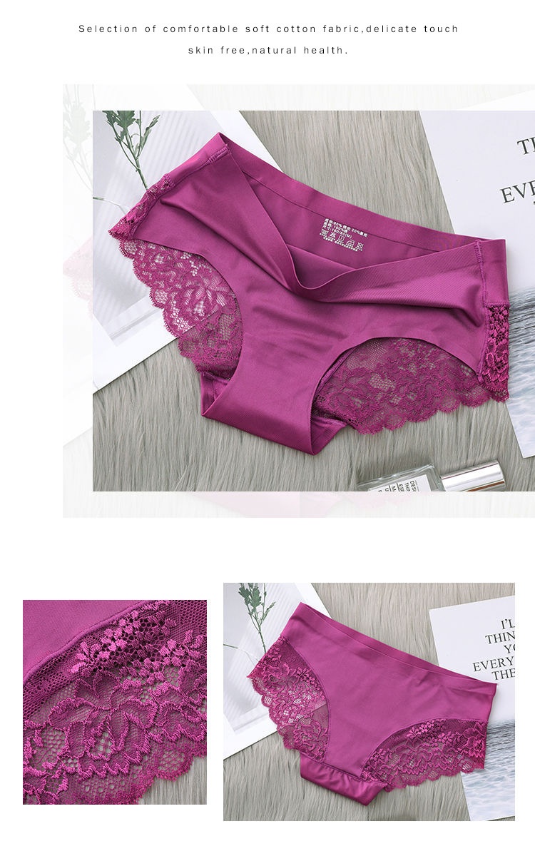 Seamless Lace Cotton Underwear