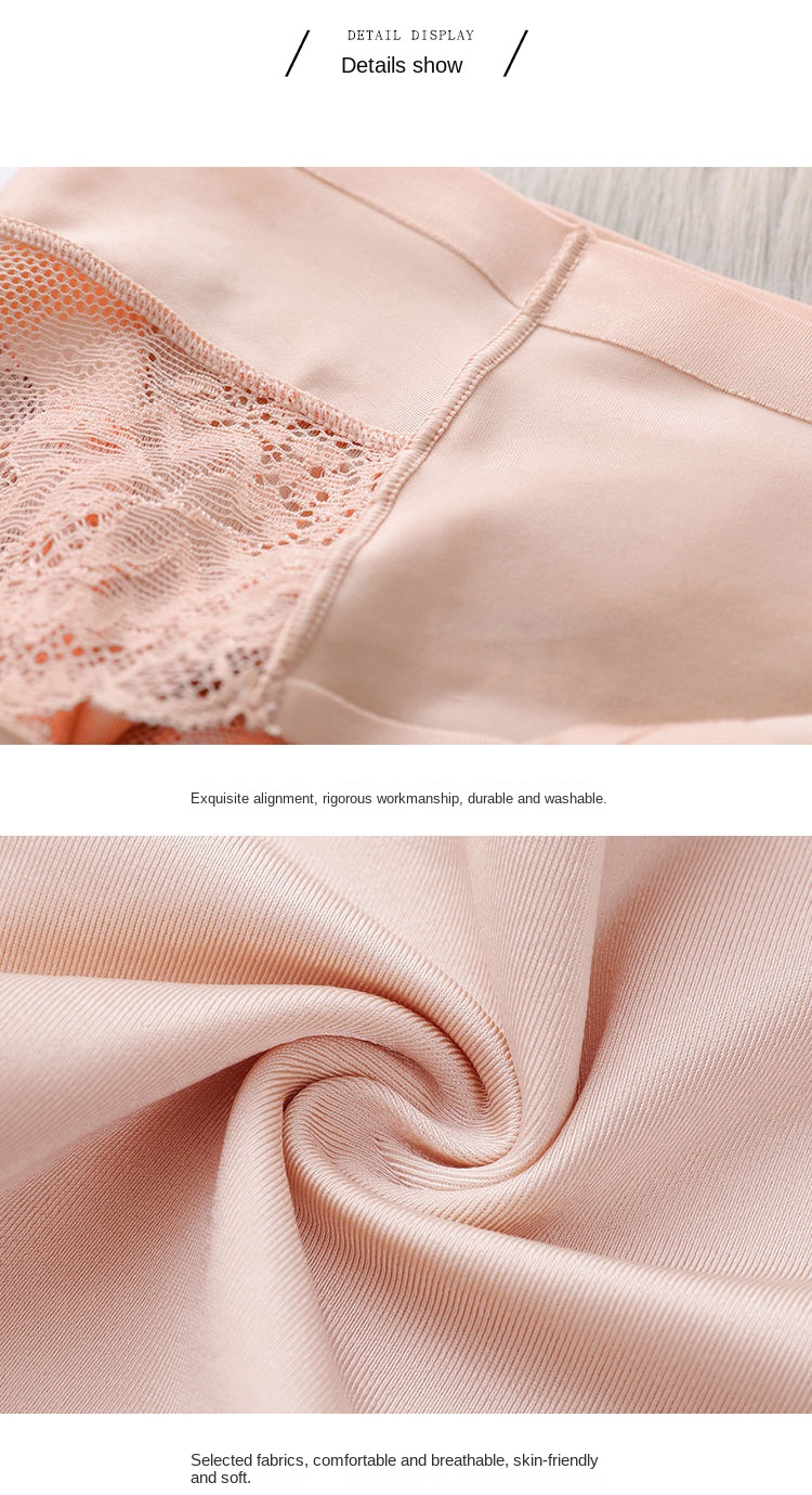 Seamless Lace Cotton Underwear