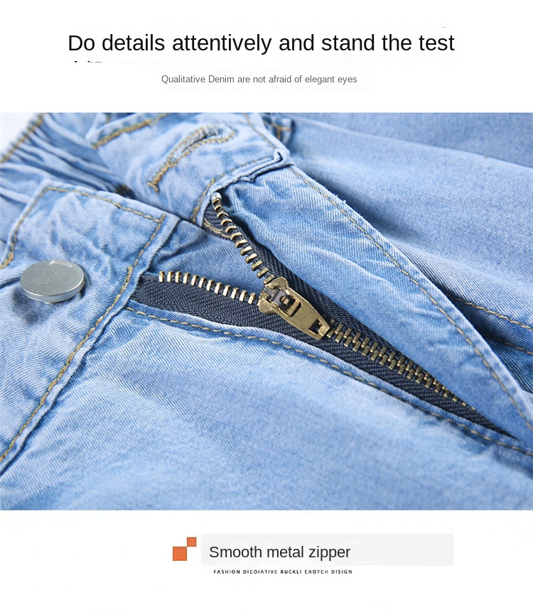 High-Waist Wide-Leg Denim Pants for Women