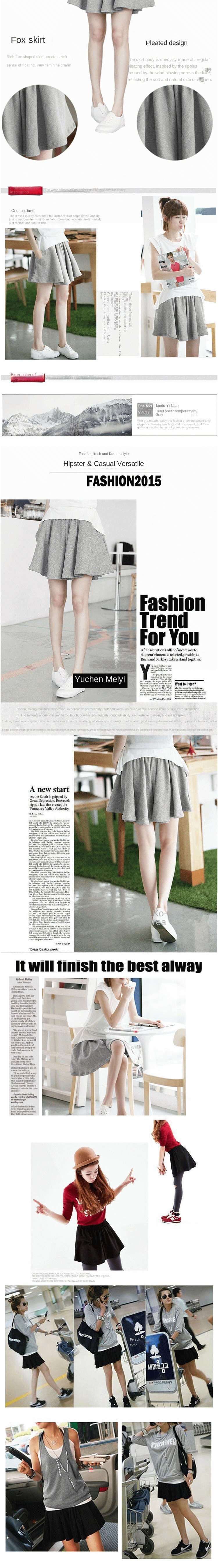 High Waist Shorts Skirt Loose Wide Leg Pants