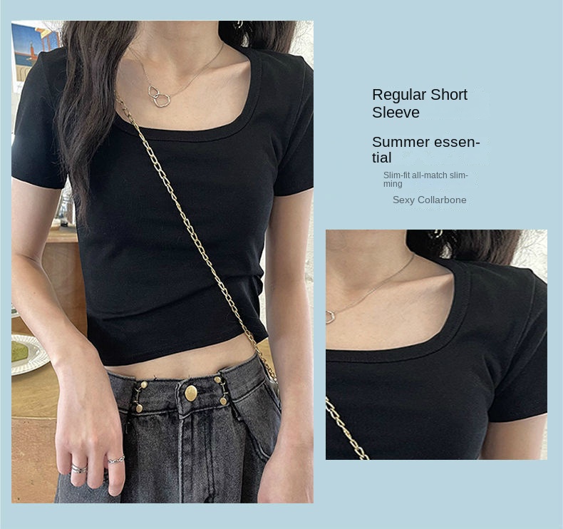 Summer Plain T-shirt Slim Fit