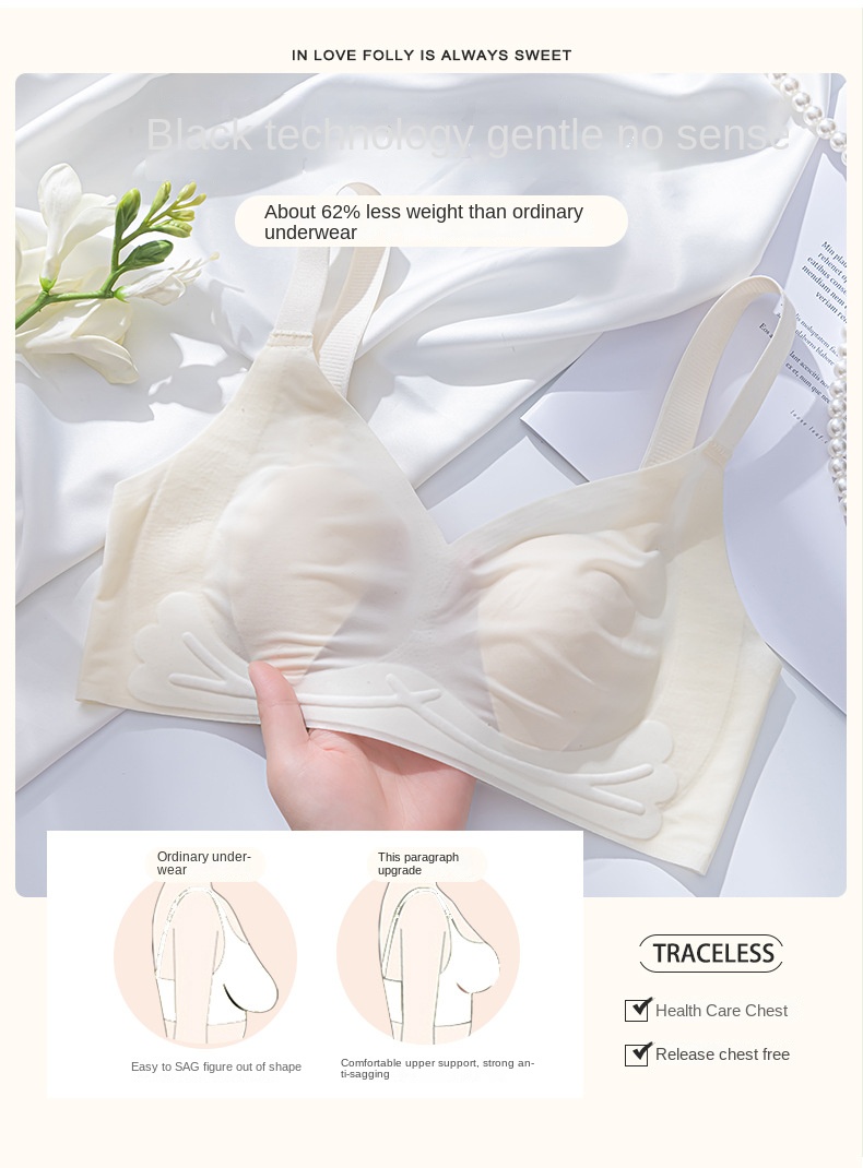 Invisible Seamless Push-Up Bra