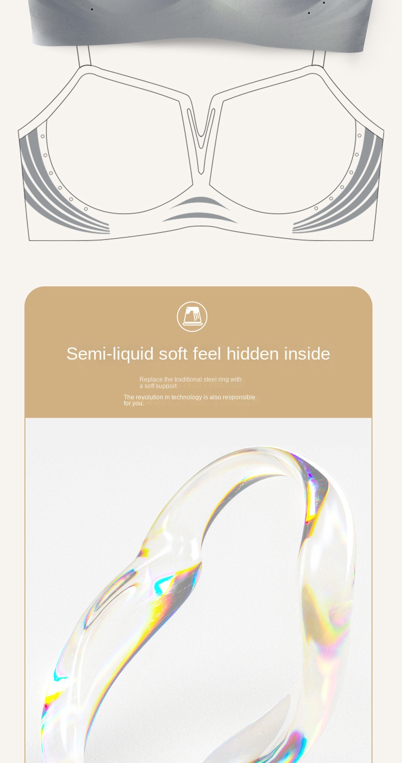 Delicate French Neckline Invisible Bra