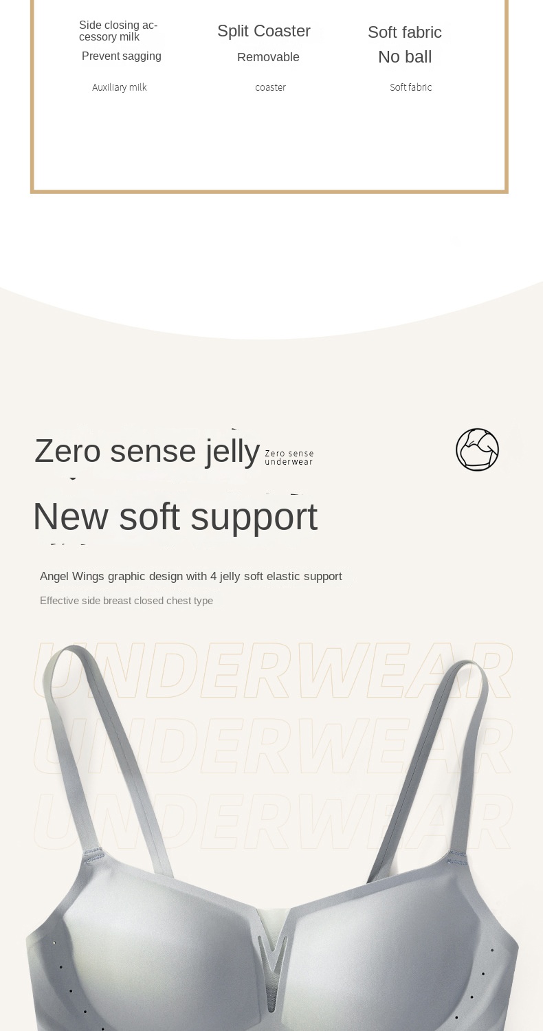 Delicate French Neckline Invisible Bra