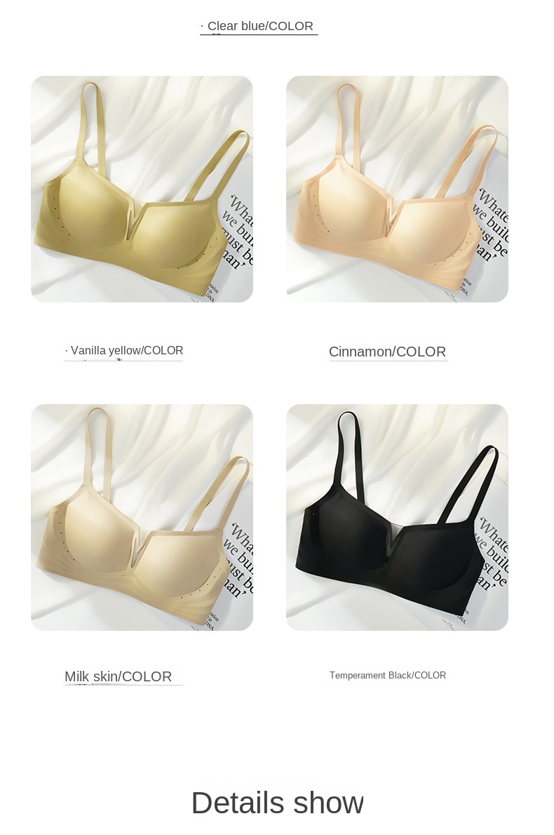 Delicate French Neckline Invisible Bra