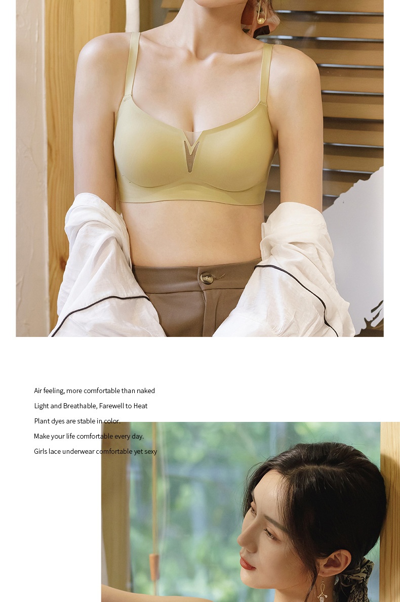 Delicate French Neckline Invisible Bra