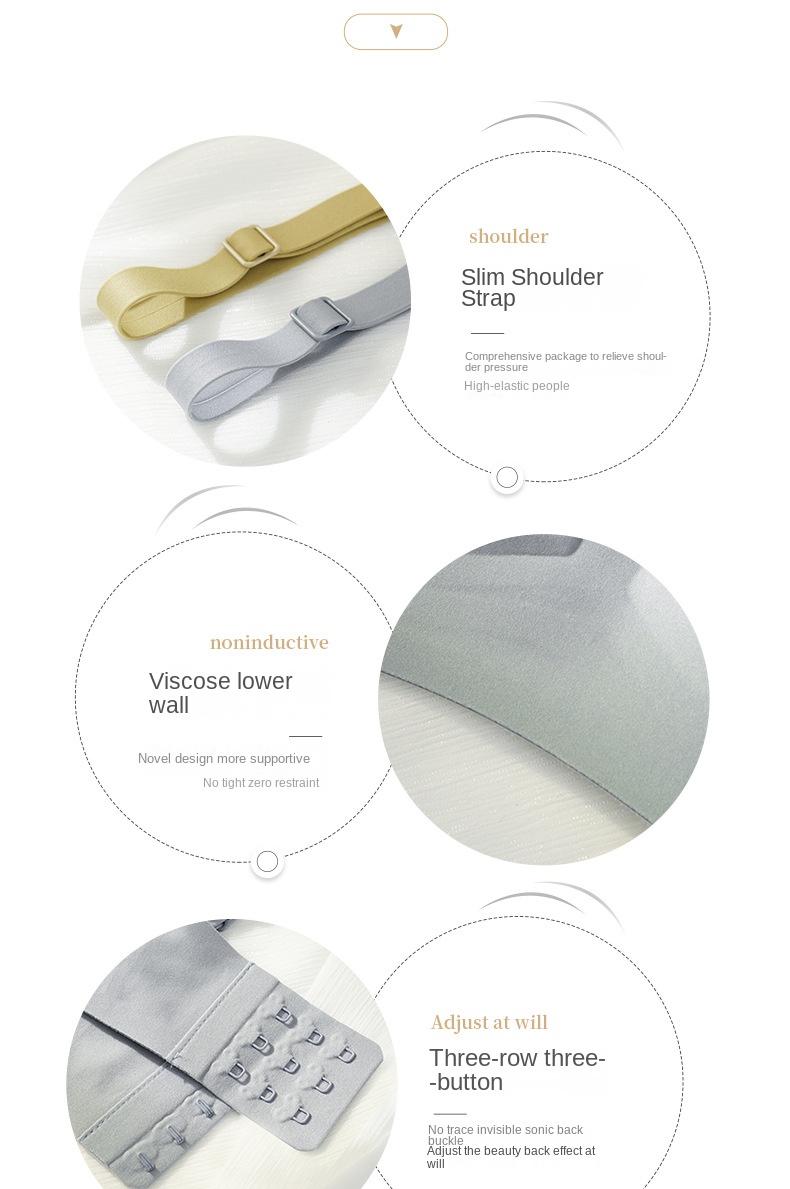 Delicate French Neckline Invisible Bra