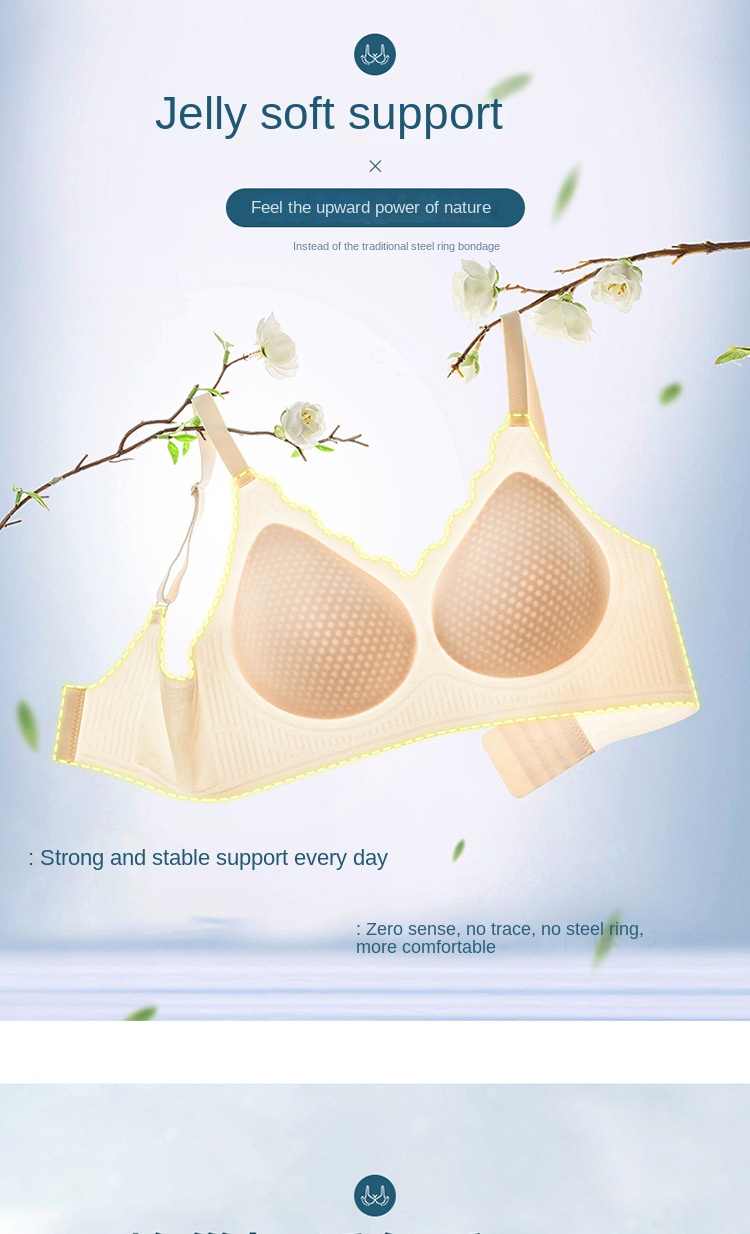 Jelly Supportive Push-up Bra with Ice Silk