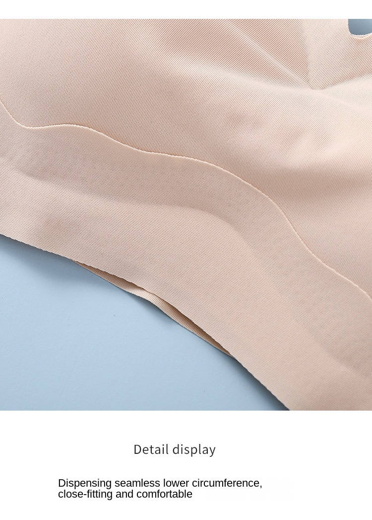 Seamless Silk Sports Bra for Large Sizes