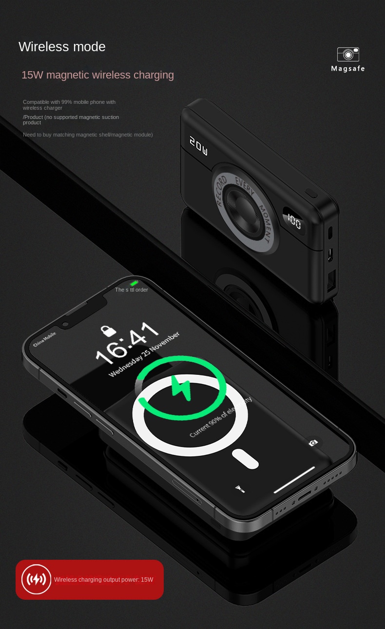 Magnetic Wireless Power Bank