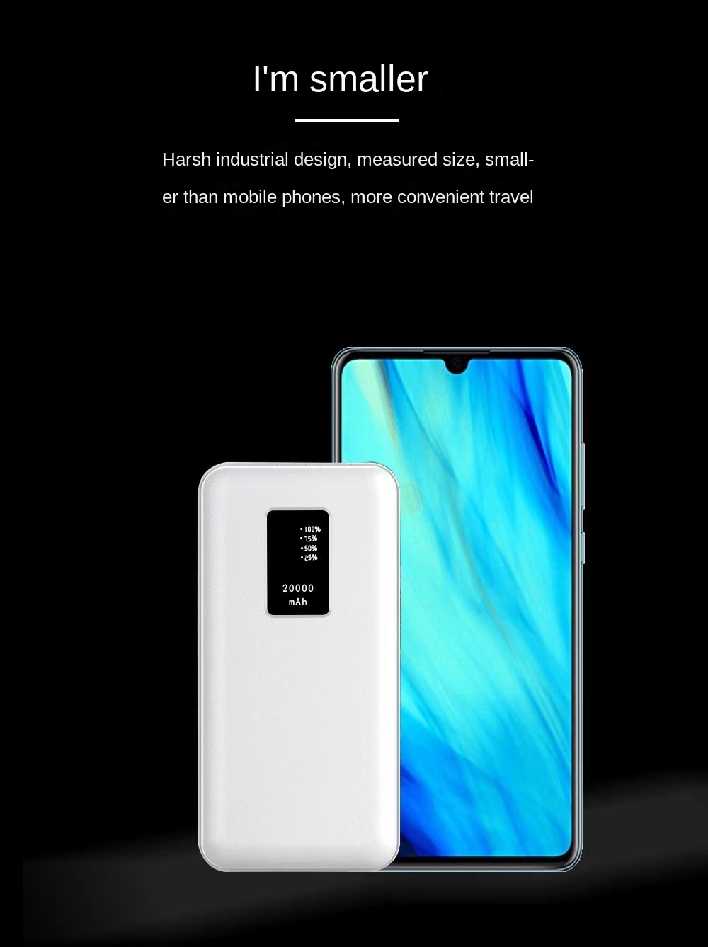 20,000mAh Portable Power Bank Display