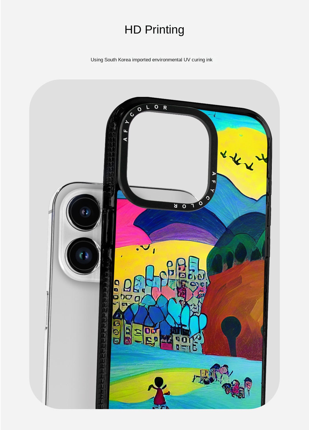 Magnetic Black iPhone Case, Compatible with iPhone 15 and 14