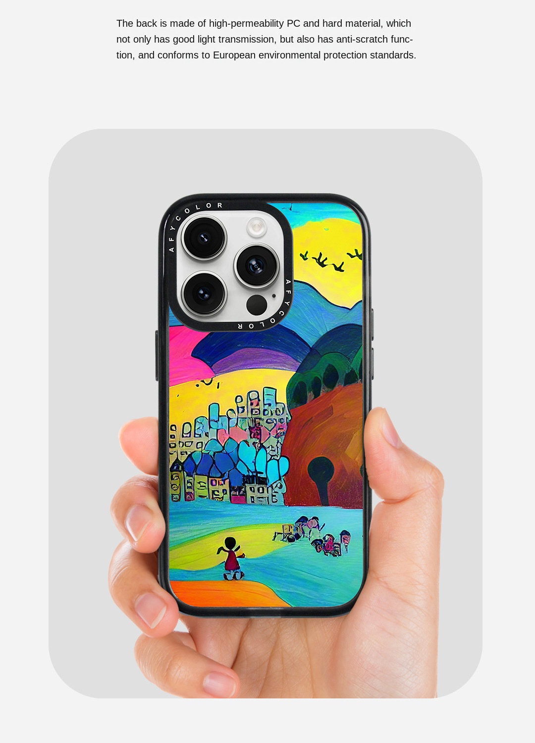 Magnetic Black iPhone Case, Compatible with iPhone 15 and 14