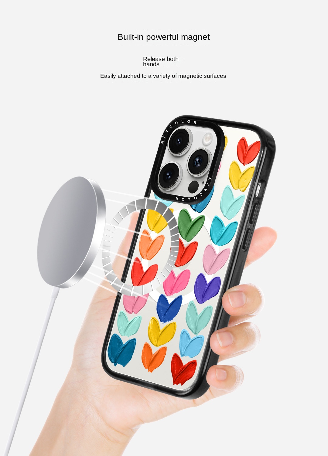 Magnetic iPhone 15 Stand Phone Case