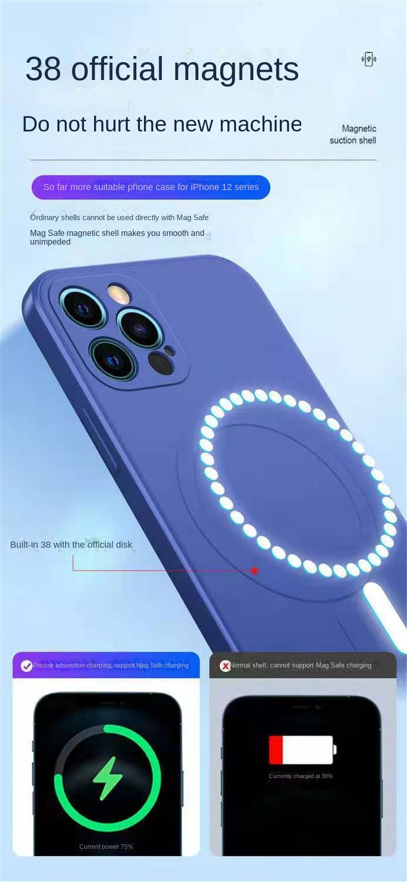 Magsafe iPhone Liquid Silicone Case