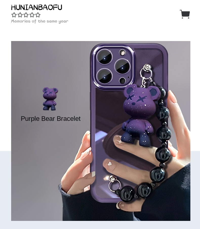 Transparent Bear iPhone Case