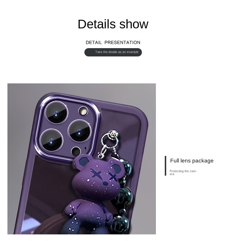 Transparent Bear iPhone Case