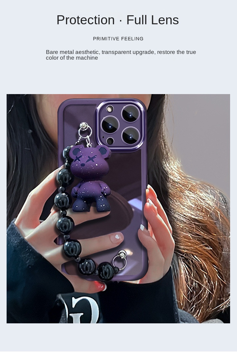 Transparent Bear iPhone Case