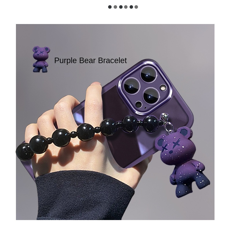 Transparent Bear iPhone Case