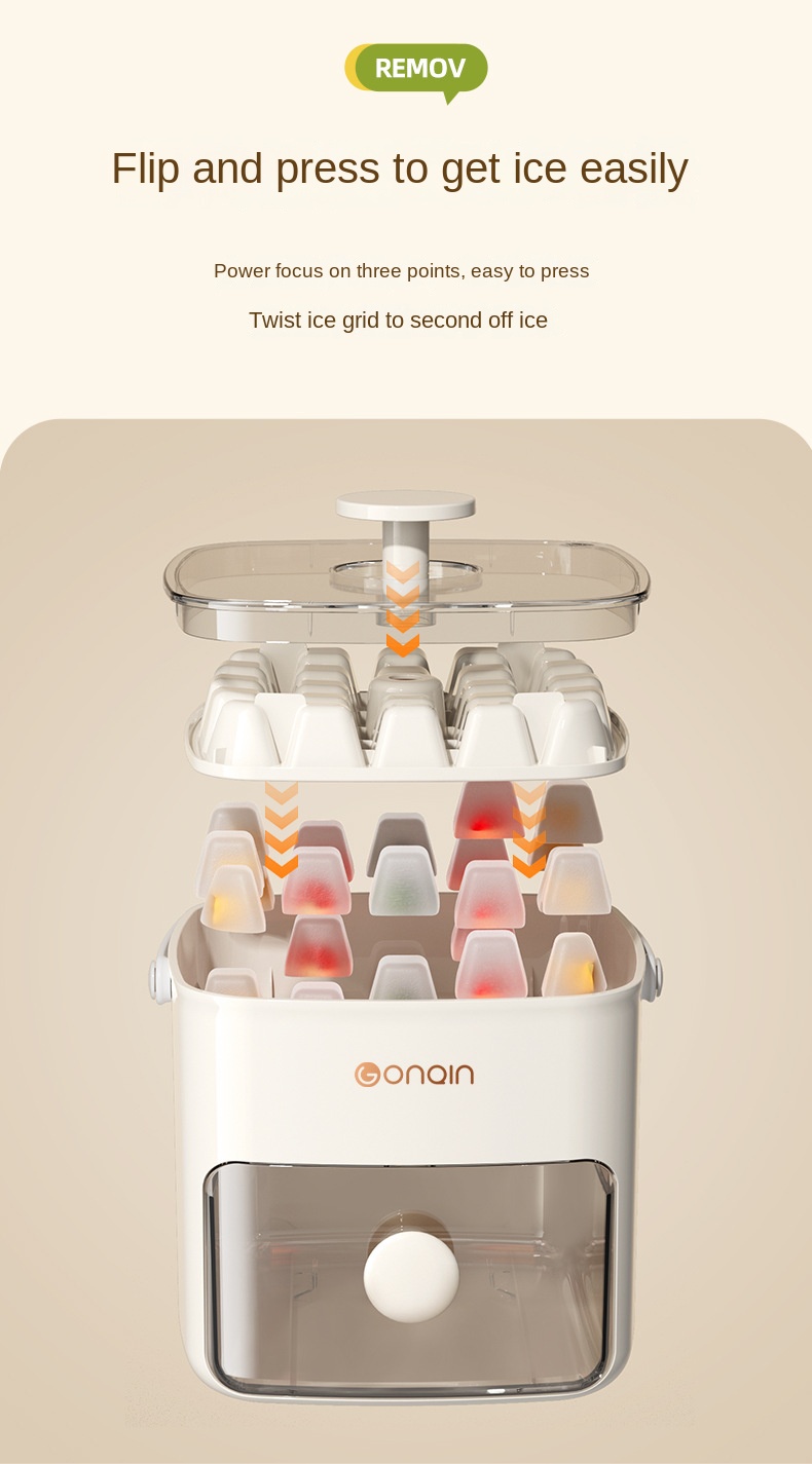 Silicone Ice Tray with Easy Release