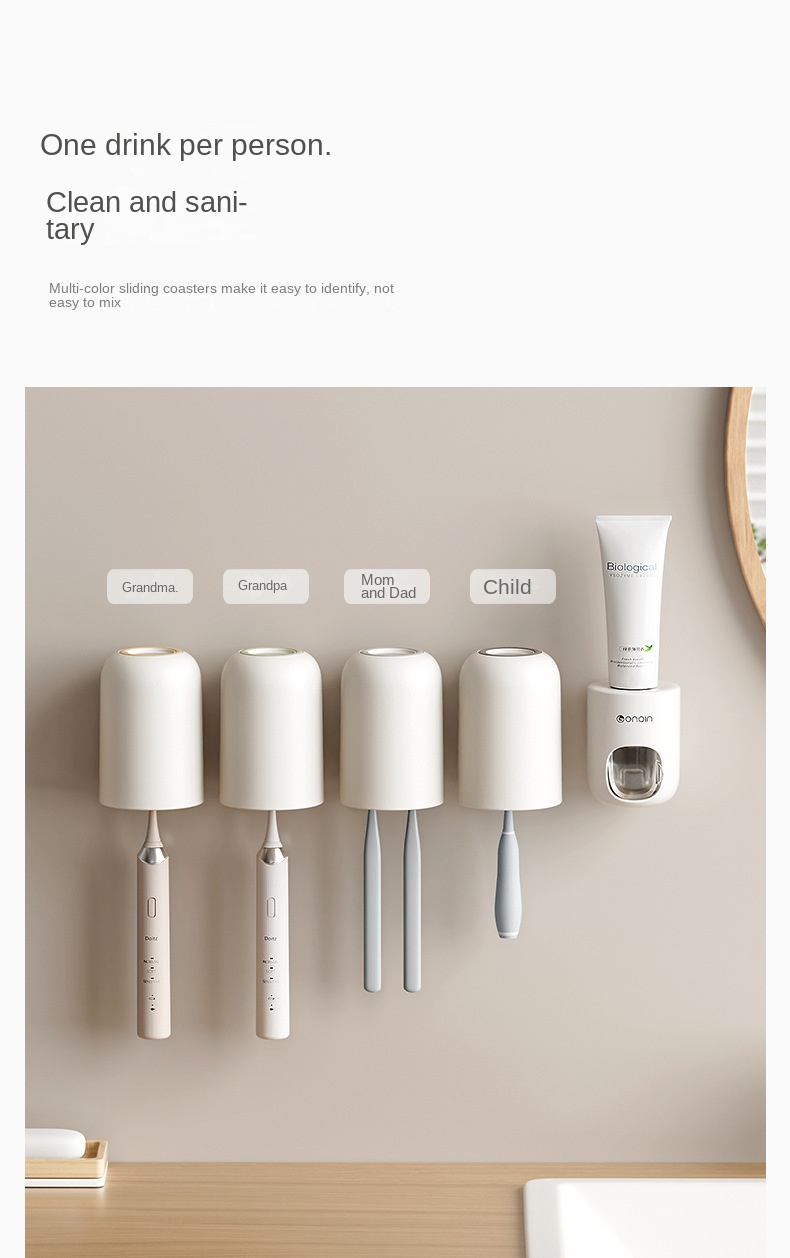 Toothbrush Holder Wall Mount