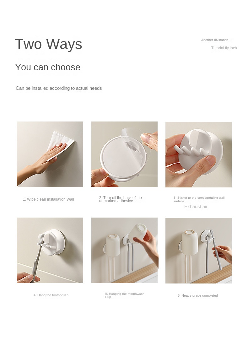 Toothbrush Holder Wall Mount