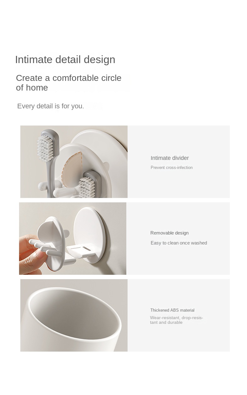 Toothbrush Holder Wall Mount
