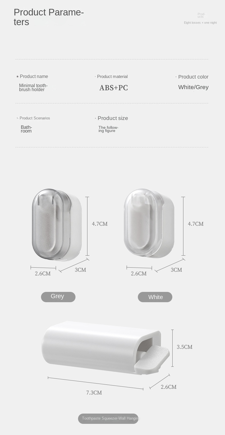 TidyBite Toothbrush Holder