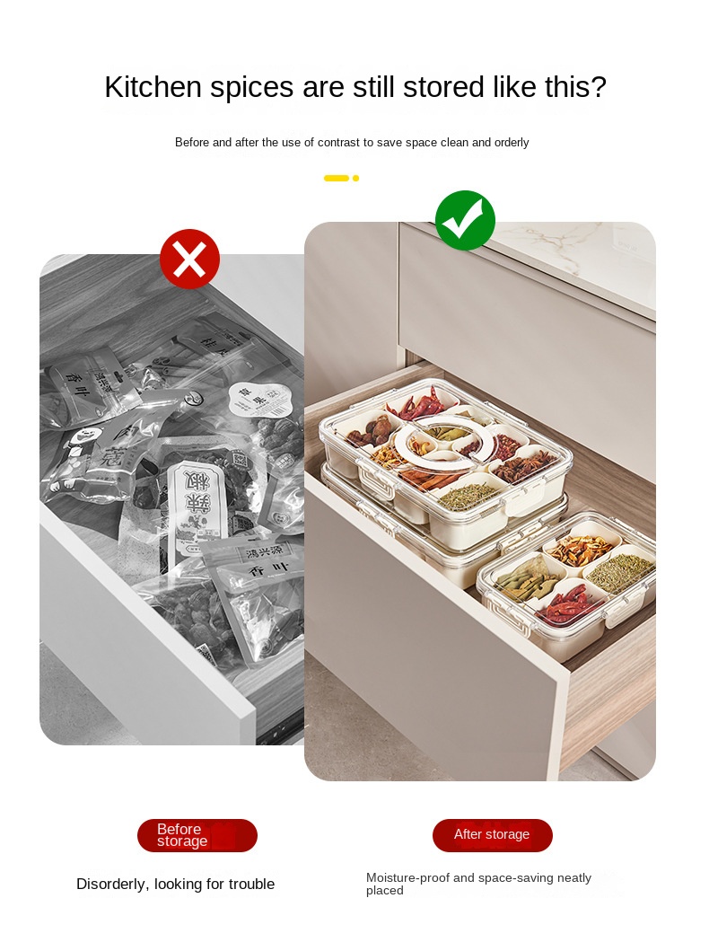 FlavorSave Sealed Spice Organizer