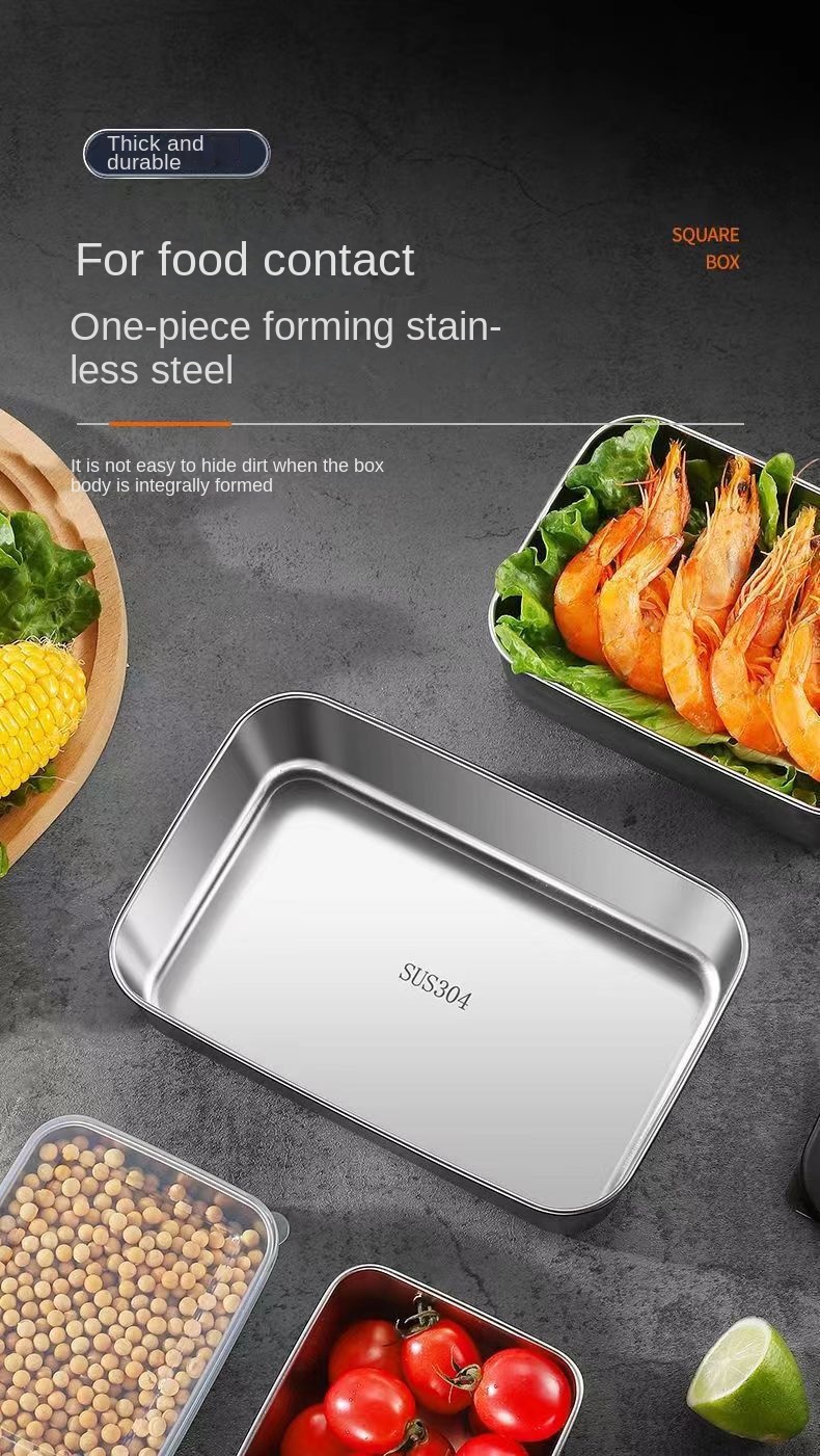 Stainless Steel Fresh-keeping Box with Lid