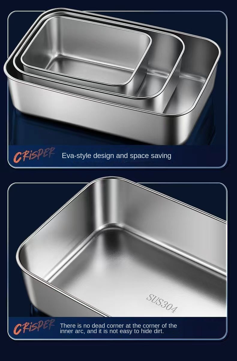 Stainless Steel Fresh-keeping Box with Lid