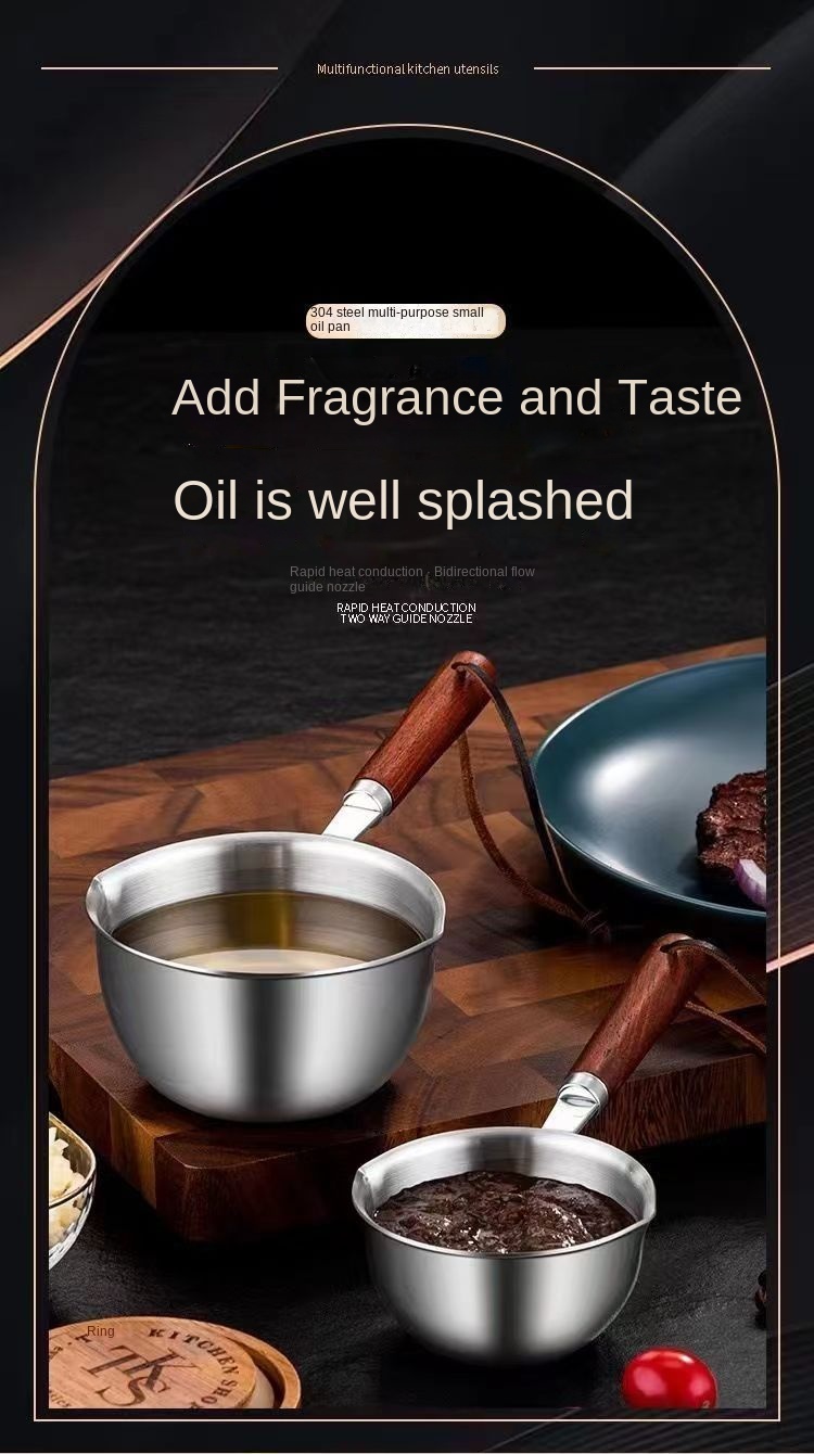 Multi-Use Stainless Mini Oil Pot