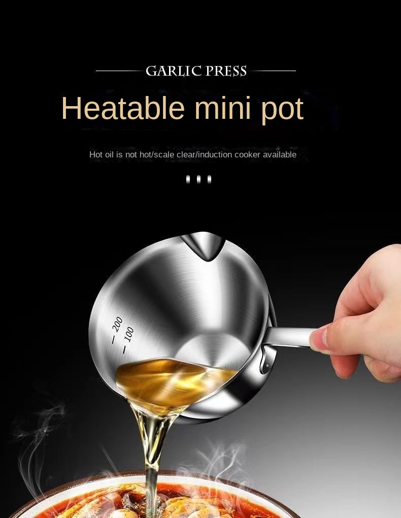 Multi-Use Stainless Mini Oil Pot