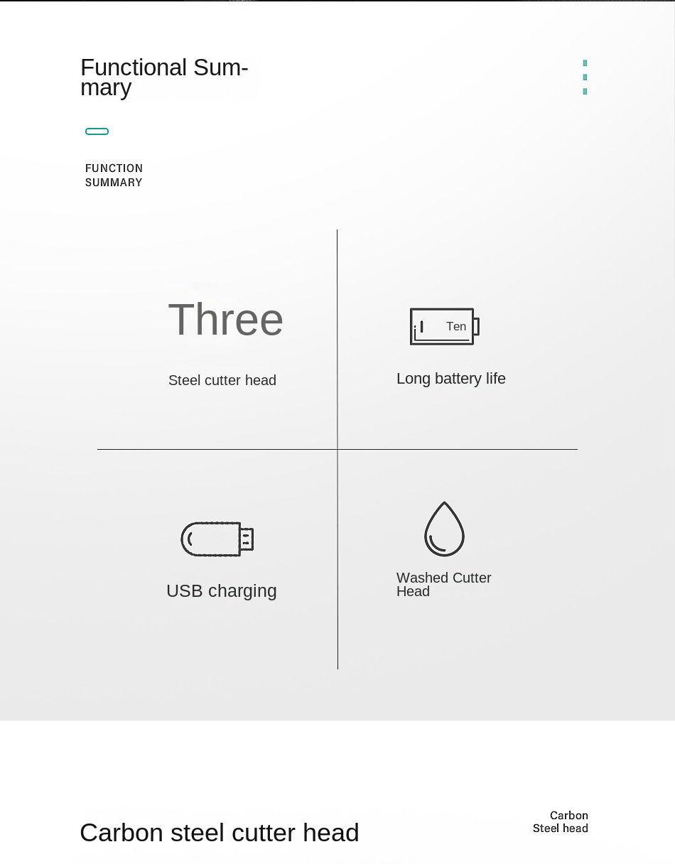 Cross-Border Hair Cutting Scissors USB Rechargeable